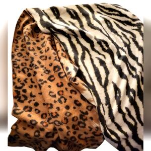 2 For $25! Leopard zebra scarf / wrap